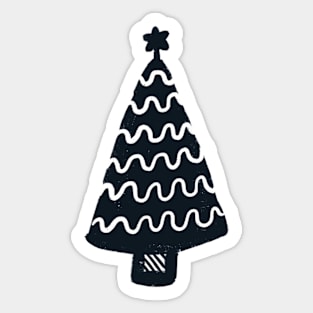 Sketchy Holiday Tree Sticker